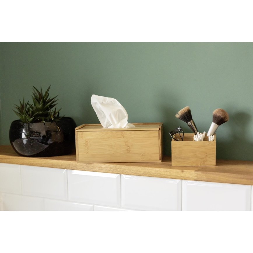 WENKO 23925100 - TERRA Tissue Box 25 x 13 cm, Brown