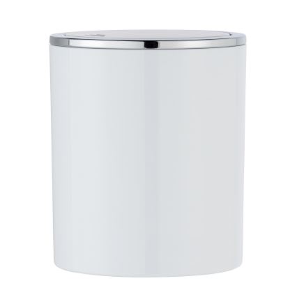 WENKO 23930100 - INCA Bin 14 x 16.8 cm, White/Polished Chrome