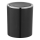 WENKO 23934100 - INCA Waste Bin 14 x 16.8 cm Black/Polished Chrome