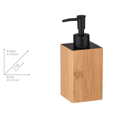 WENKO 23984100 - PADUA soap dispenser 210 ml brown/black