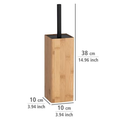 WENKO 23985100 - PADUA Toilet Brush 10x38 cm Brown/Black