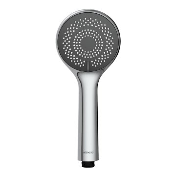 WENKO 23992100 - WATERSAVING SYSTEM Shower Head 9.5 x 9.5 cm, Polished Chrome/Grey