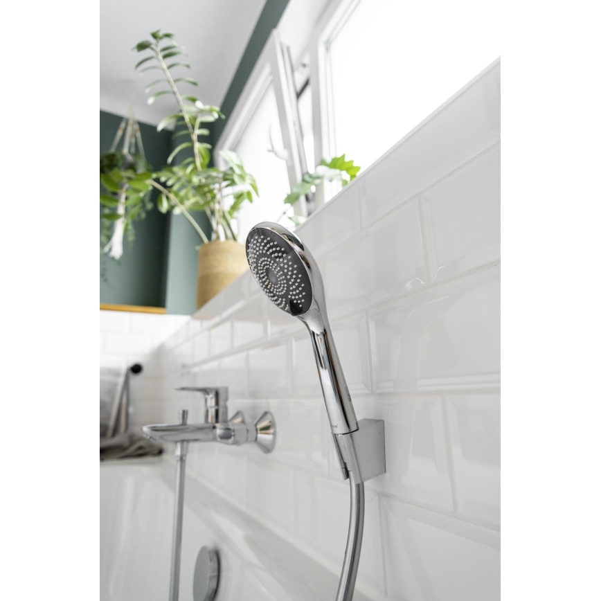 WENKO 23992100 - WATERSAVING SYSTEM Shower Head 9.5 x 9.5 cm, Polished Chrome/Grey
