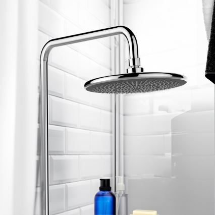 WENKO 23998100 - WATERSAVING SYSTEM Showerhead 22.5 x 22.5 cm, Polished Chrome