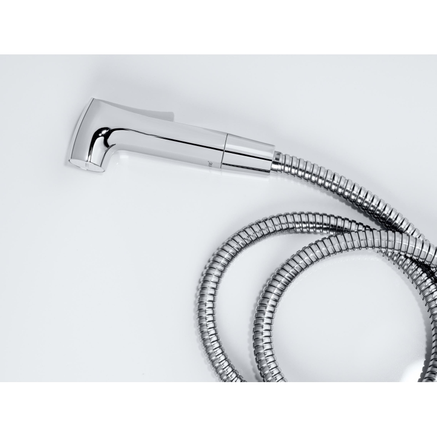WENKO 23999100 - Bidet set WATERSAVING SYSTEM 12x7 cm polished chrome/silver