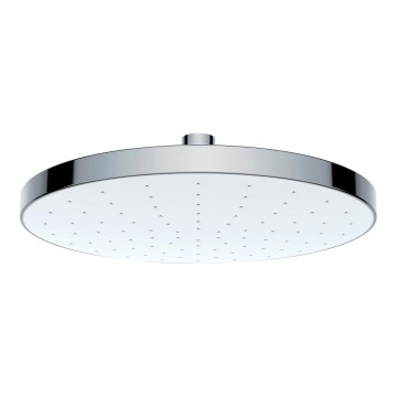 WENKO 24000100 - Automatic Cleaning Shower Head, 22.5 x 22.5 cm, Polished Chrome/White