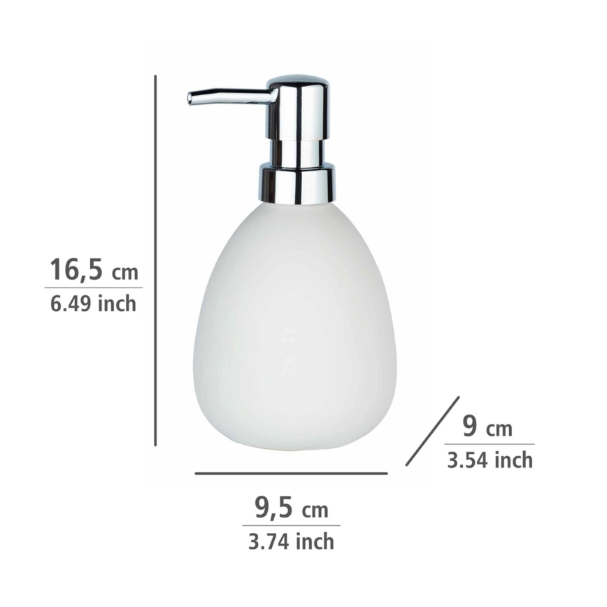 WENKO 24011100 - POLARIS 390 ml Soap Dispenser, White