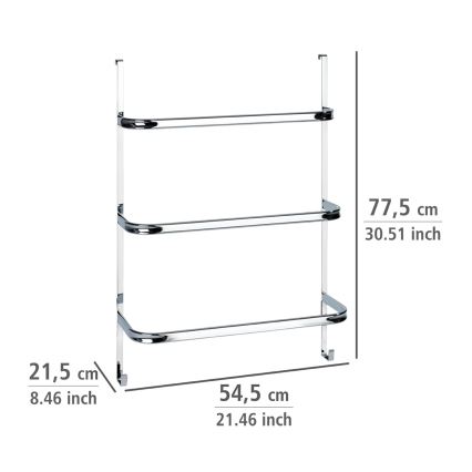 WENKO 24025100 - IRPINIA Towel Rail 54,5x77,5 cm Polished Chrome