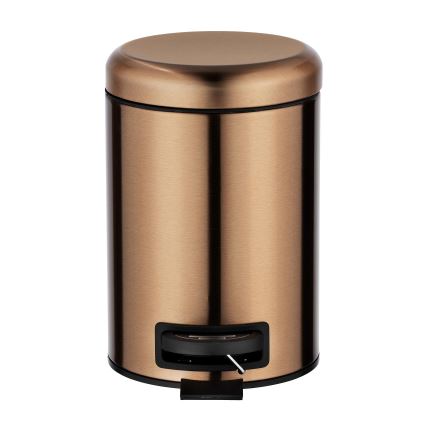 WENKO 24036100 - LEMAN Bin 17x25 cm stainless steel/copper/black
