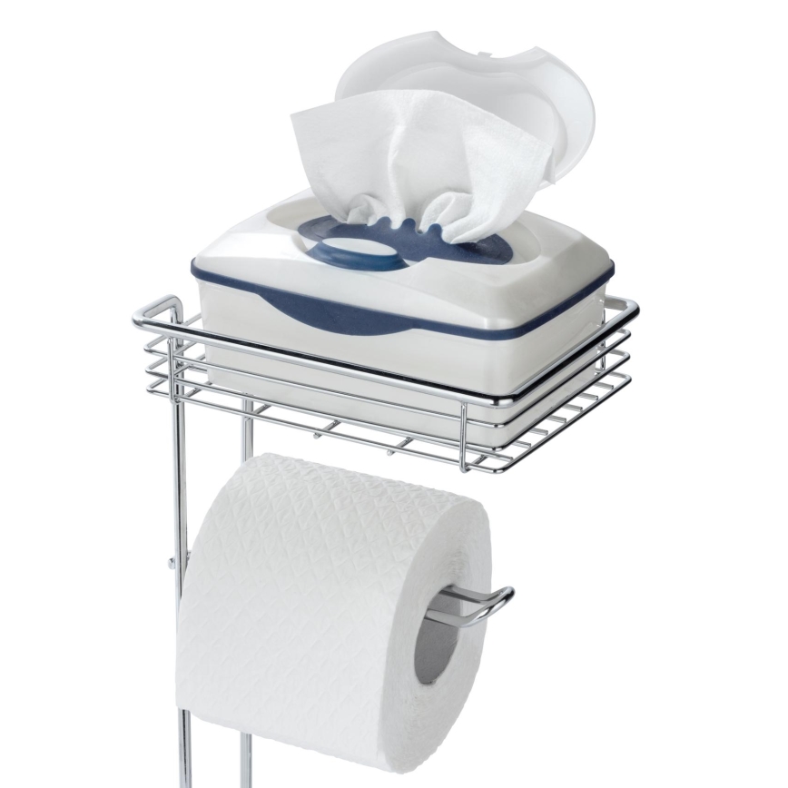 WENKO 24074800 - Polished Chrome Toilet Paper Holder, 16 x 59 cm