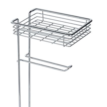 WENKO 24074800 - Polished Chrome Toilet Paper Holder, 16 x 59 cm