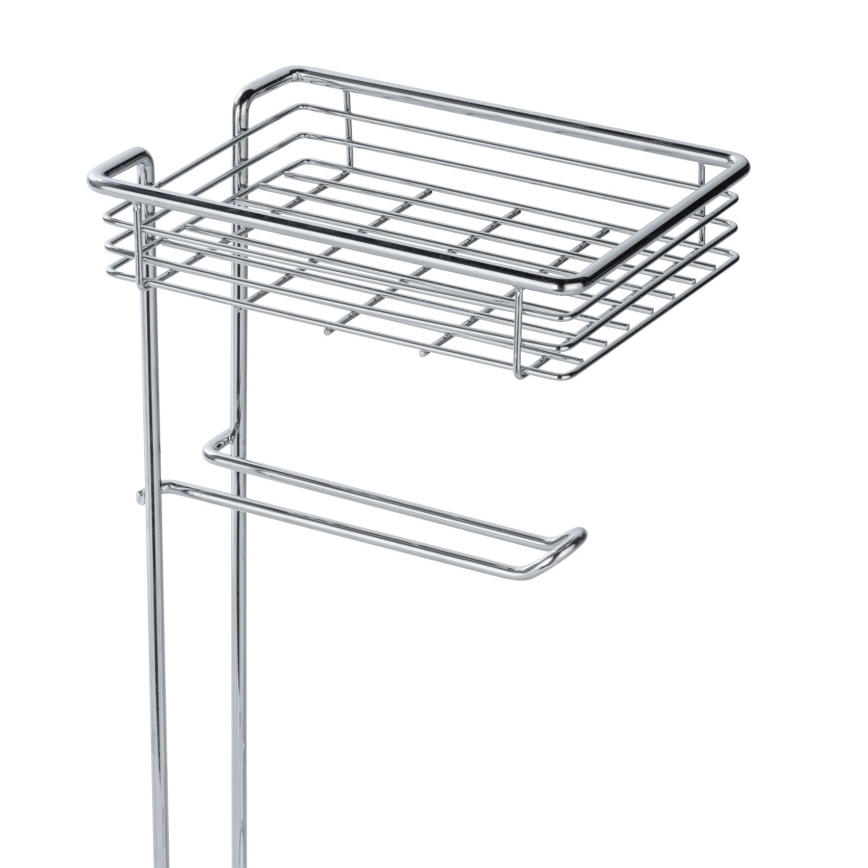 WENKO 24074800 - Polished Chrome Toilet Paper Holder, 16 x 59 cm