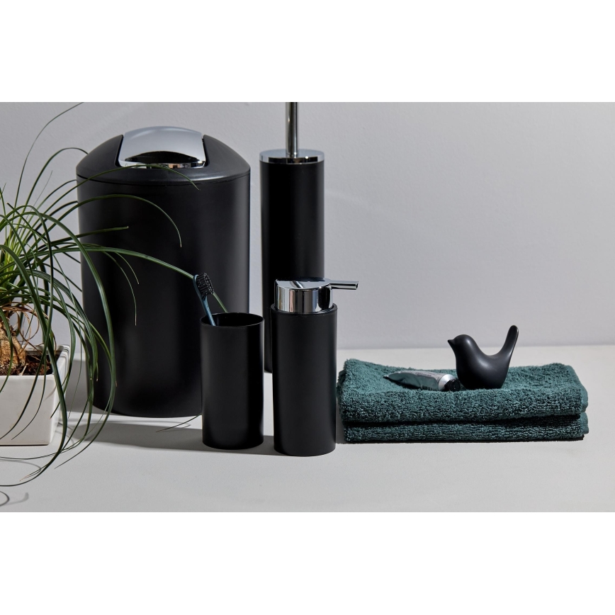 WENKO 24078800 - CALVO Set 6.5x13 cm black/polished chrome