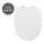 WENKO 24080800 - TAVOLA Toilet Seat, 36.5 x 45 cm, White / Polished Chrome
