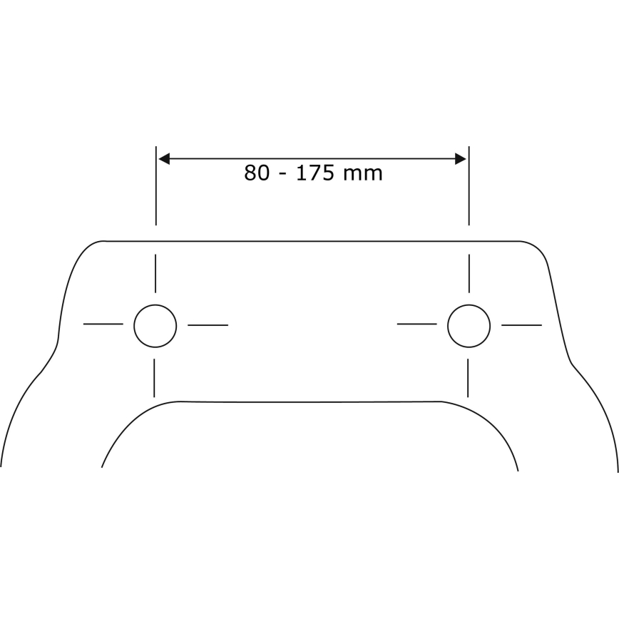 WENKO 24080800 - TAVOLA Toilet Seat, 36.5 x 45 cm, White / Polished Chrome
