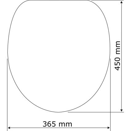 WENKO 24081800 - BALTIC Toilet Seat 38.8 x 45 cm Multicolored/White