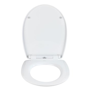 WENKO 24082800-Toilet Seat DROPLETS 45x38,8 cm multicoloured/glossy chrome