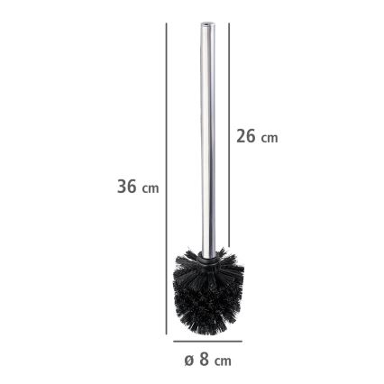 WENKO 24089800 - Toilet brush 8x35 cm stainless steel/silver/black