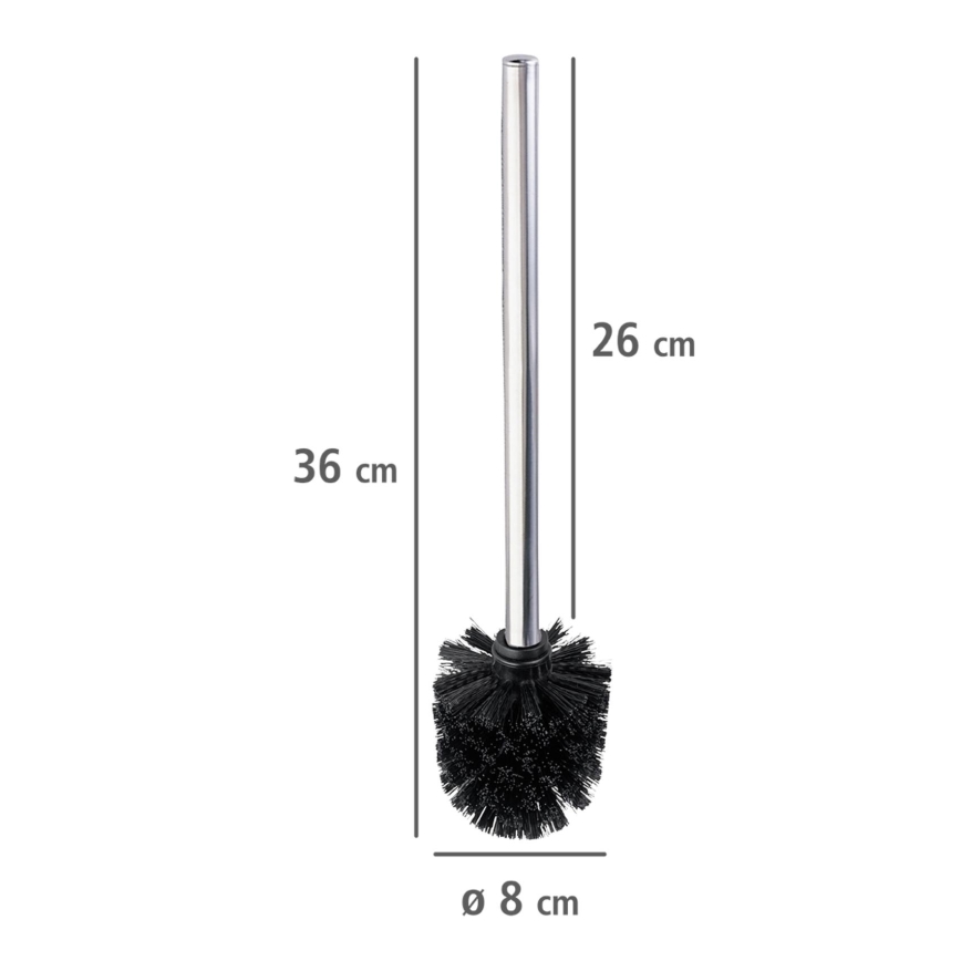 WENKO 24089800 - Toilet brush 8x35 cm stainless steel/silver/black