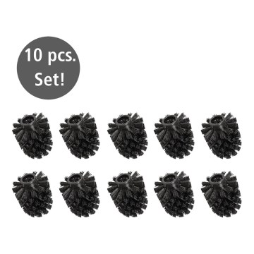 WENKO 24090800 - Toilet Brush Head 8x9,3 cm Black