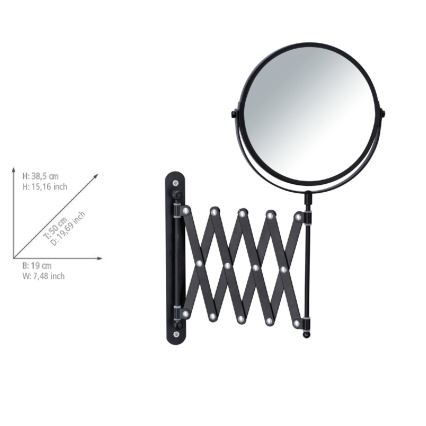 WENKO 24100100 - EXCLUSIVE Mirror 219x373,9 cm black