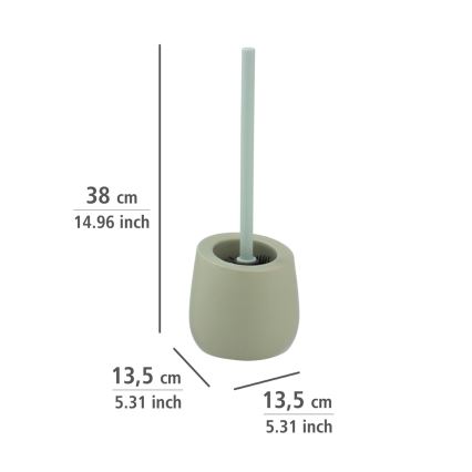 WENKO 24120100 - BADI toilet brush, 13.5 x 38 cm, green