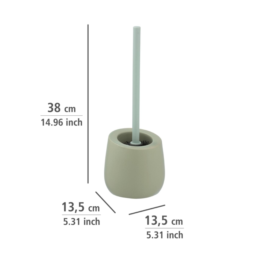 WENKO 24120100 - BADI toilet brush, 13.5 x 38 cm, green