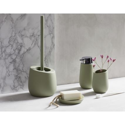 WENKO 24120100 - BADI toilet brush, 13.5 x 38 cm, green