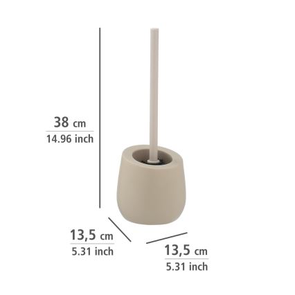 WENKO 24136100 - Toilet brush BADI 13,5x38 cm beige