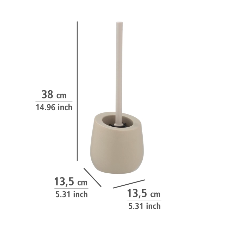 WENKO 24136100 - Toilet brush BADI 13,5x38 cm beige