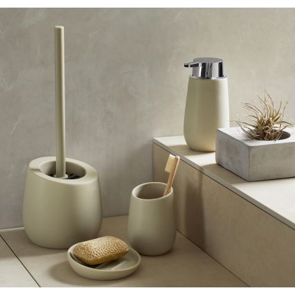 WENKO 24136100 - Toilet brush BADI 13,5x38 cm beige