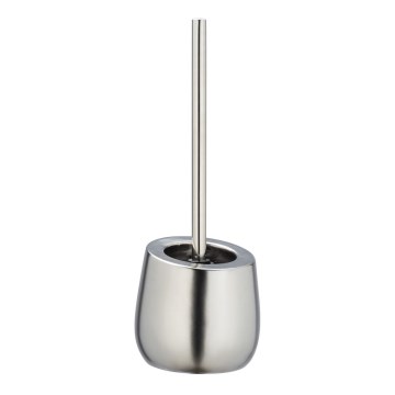 WENKO 24140100 - BADI Toilet Brush 13.5 x 38 cm, Silver