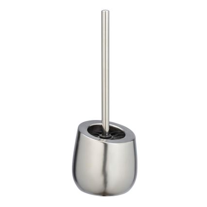 WENKO 24140100 - BADI Toilet Brush 13.5 x 38 cm, Silver