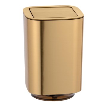 WENKO 24163100 - AURON Waste Bin 17 x 25.5 cm, Gold