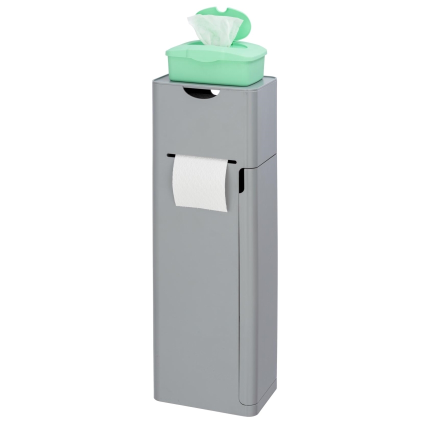 WENKO 24213100 - IMON Toilet Brush, 20 x 58.5 cm, grey