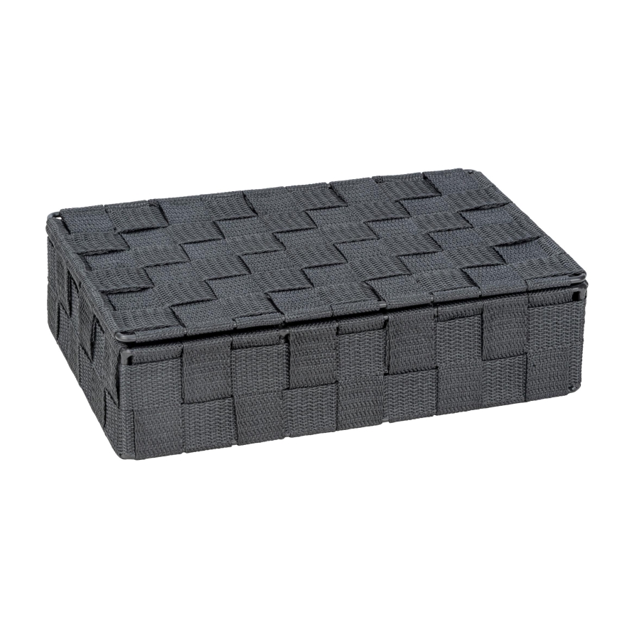 WENKO 24223100 - ADRIA Basket 26x17 cm grey/anthracite