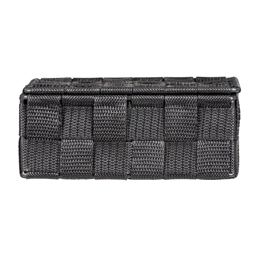 WENKO 24223100 - ADRIA Basket 26x17 cm grey/anthracite