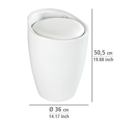 WENKO 24228100 - CANDY Stool 36x50.5 cm white/black