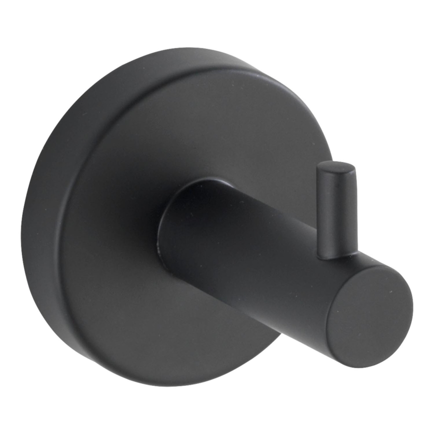 WENKO 24232100 - BOSIO BLACK Hook 5.5 x 5.5 cm stainless steel/silver