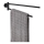 WENKO 24238100-Towel holder BOSIO BLACK 5,5x43 cm stainless steel/silver