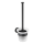 WENKO 24243100-WC BOSIO BLACK toilet brush 10x35 cm stainless steel/silver/satin finish