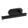WENKO 24287100-Toilet paper holder TURBO-LOC OREA BLACK 16x7 cm stainless steel/black