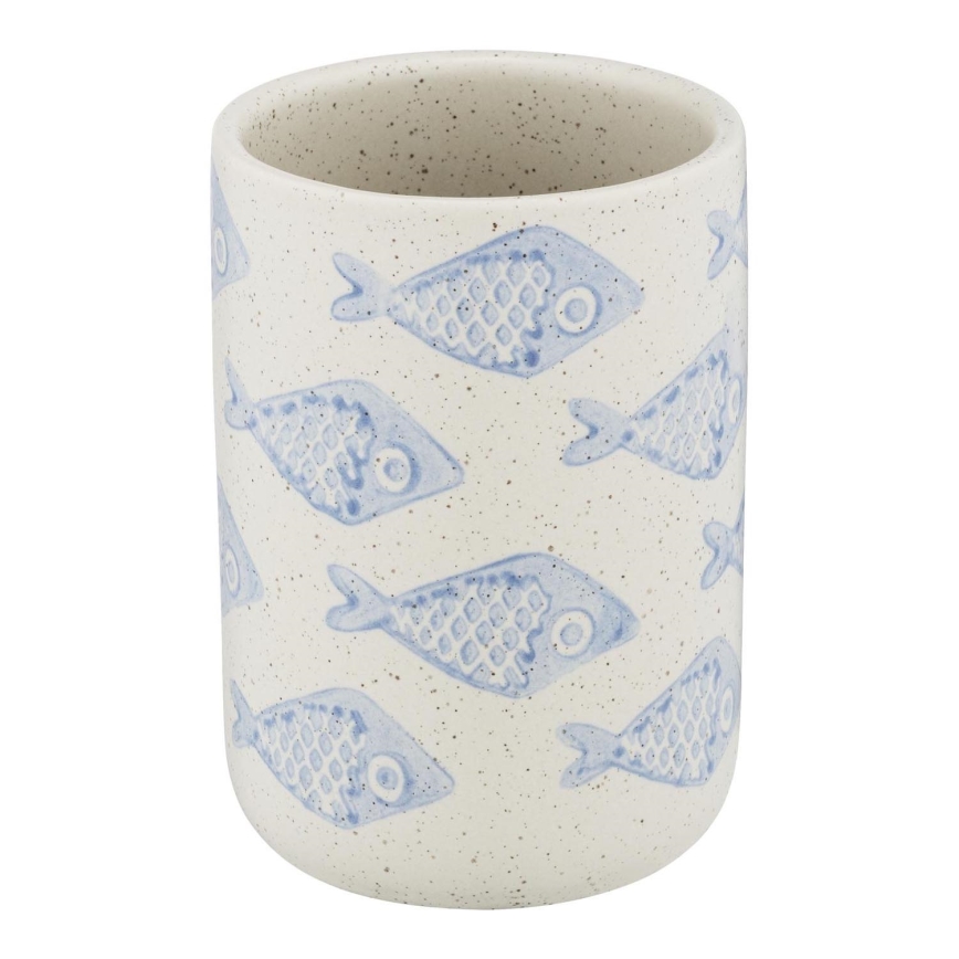 WENKO 24310100 - AQUAMARIN Tumbler 8 x 11 cm, Beige