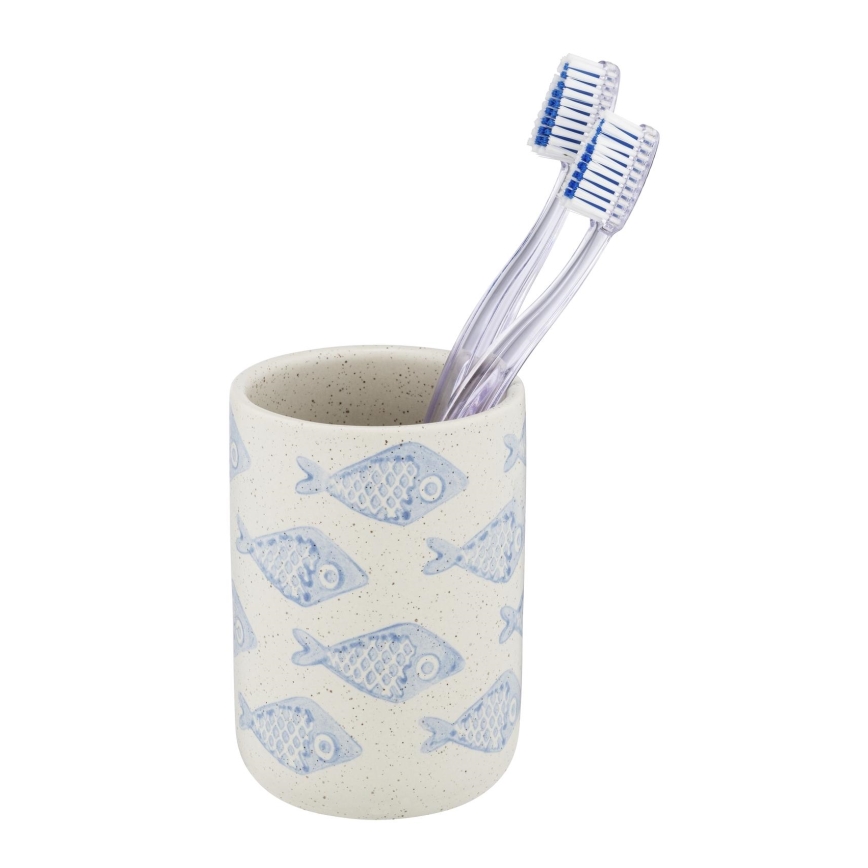 WENKO 24310100 - AQUAMARIN Tumbler 8 x 11 cm, Beige