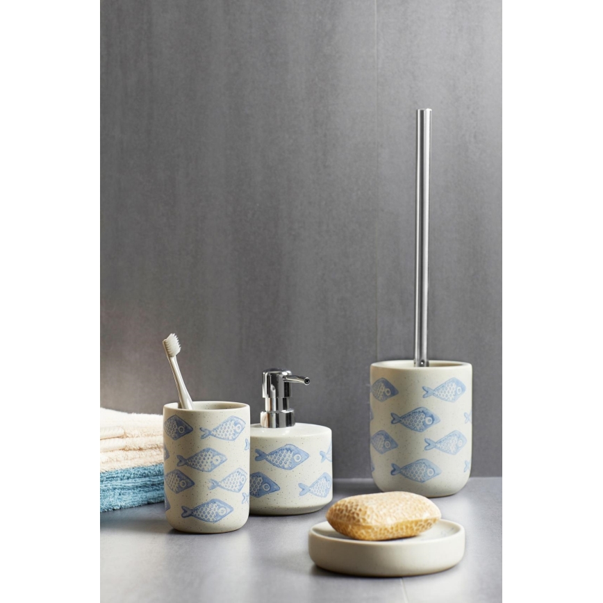 WENKO 24311100 - AQUAMARIN Soap Dispenser 475 ml Beige