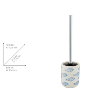 WENKO 24313100 - AQUAMARIN Toilet Brush 10x40 cm Beige