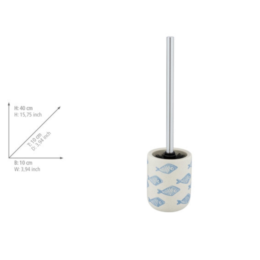 WENKO 24313100 - AQUAMARIN Toilet Brush 10x40 cm Beige