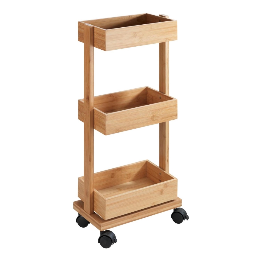 WENKO 24390100 - TORTONA shelving unit 18x71,5 cm brown/black