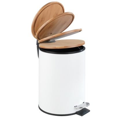 WENKO 24392100 - TORTONA Basket 17x23,5 cm white/brown/black