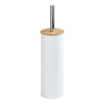 WENKO 24393100 - TORTONA Toilet brush 9,5x38,5 cm white/brown